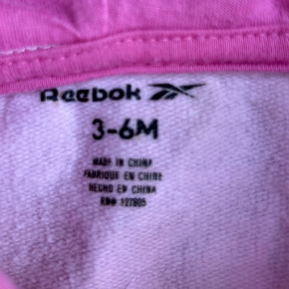 🍭Reebok Light Pink Kids One Piece pink girl 3-6 months - Picture 3 of 6